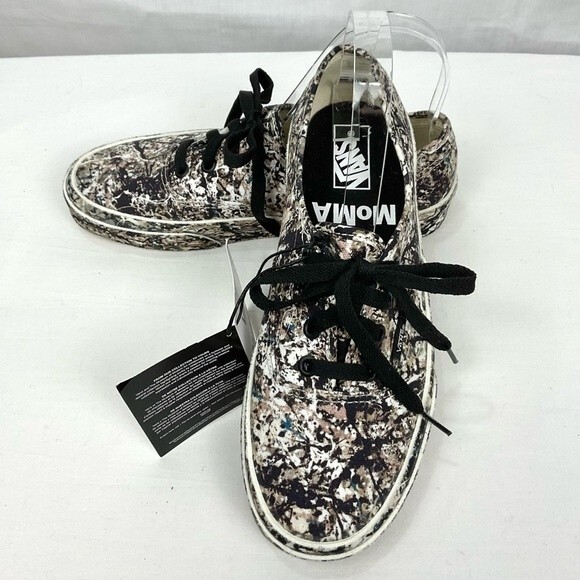 Vans x MoMA Jackson Pollock Sneaker Authentic Canvas Low-Top Sz 7.5 W 6 M New - Picture 4 of 10